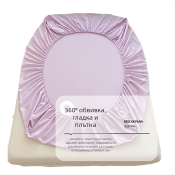 100 памучни калъфа за легло Xinjiang, еднокомпонентен калъф за легло от чист памук, едноцветен протектор за матрак, прахоустойчив памучен калъф за легло, комплект от три части