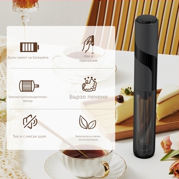 Трансграничен едро на едро миксер кафе уред яйце външен преносим с тръба за съхранение електрически разпенващ мляко помпа за мляко