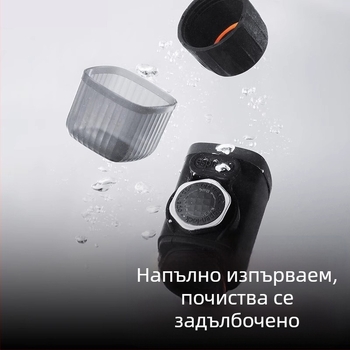 Трансгранична ръчно пресована кафе машина, полуавтоматична пневматична машина за еспресо на прах, преносима кафе машина за пътуване на открито