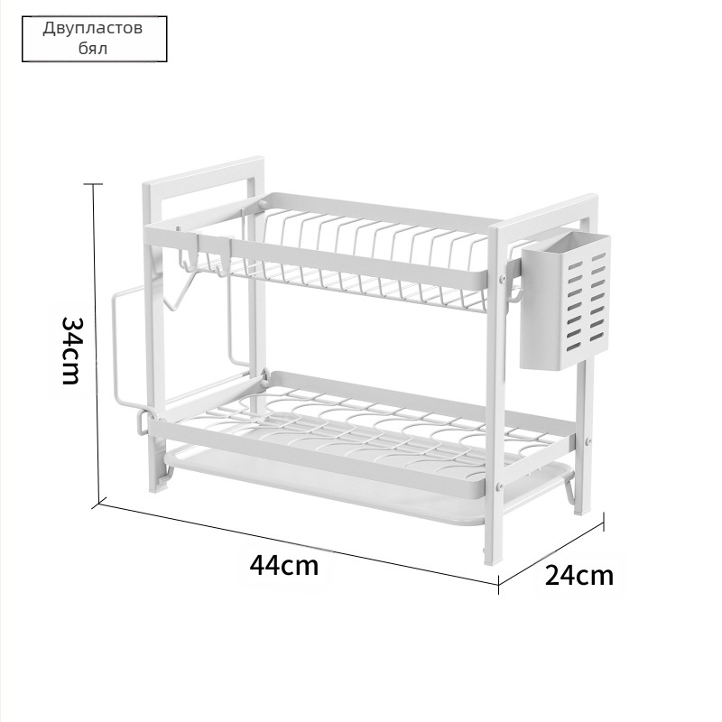 Кухненска поставка за съхранение на чинии и съдове, поставка за оттичане, домакинска многофункционална поставка за чинии, шкаф, кутия за съхранение на клечки за хранене