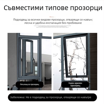 Заключване на прозорец, детска противопадаща ключалка, натискане на ограничител на прозореца, държач за отворен прозорец, детска противопадаща ключалка