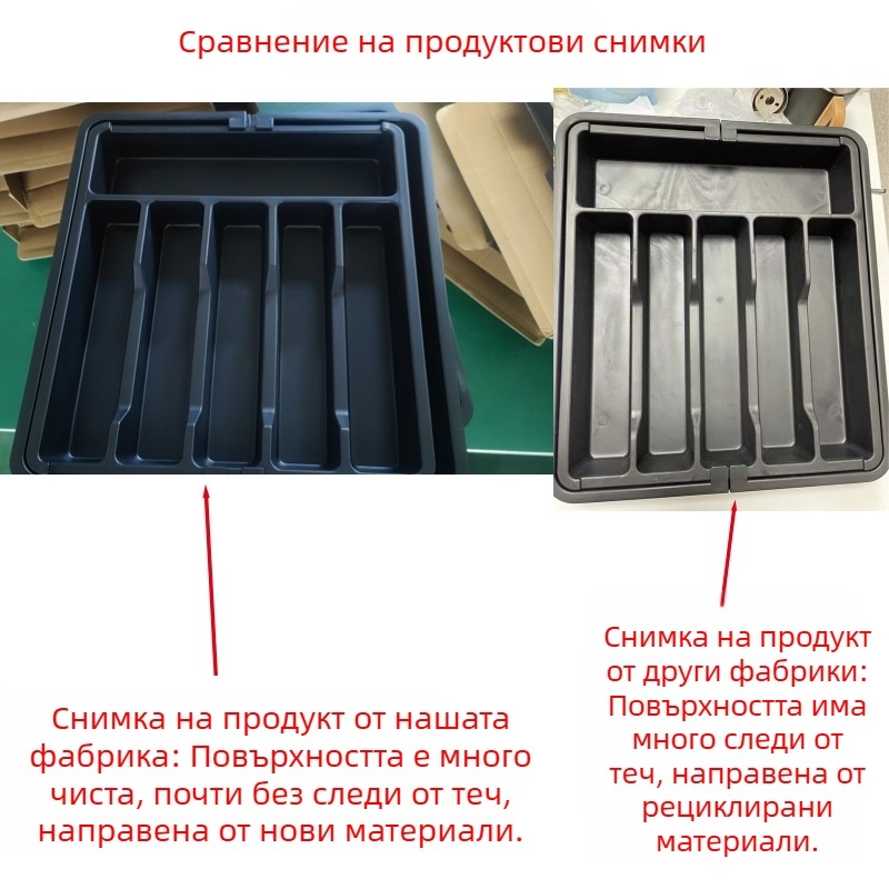 Разширена кутия за съхранение на прибори за хранене, преносима телескопична тава за съхранение, разширяема тава за прибори, трансгранична