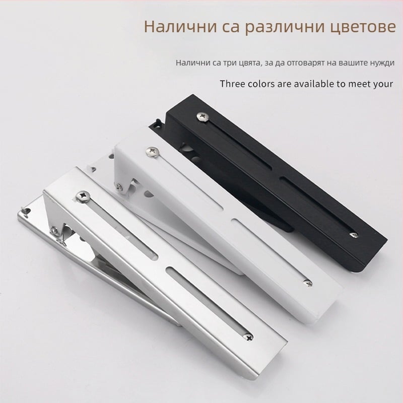 Сгъваема стойка за микровълнова фурна от неръждаема стомана, кухненска стена, прибираща се стойка за микровълнова фурна