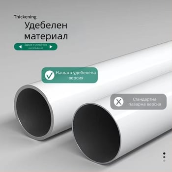 Телескопична пръчка без пробиване, пръчка за закачалка за дрехи, стойка за тоалетна в банята, пръчка за завеси за душ, пръчка за завеси за спалня, опорна пръчка за гардероб