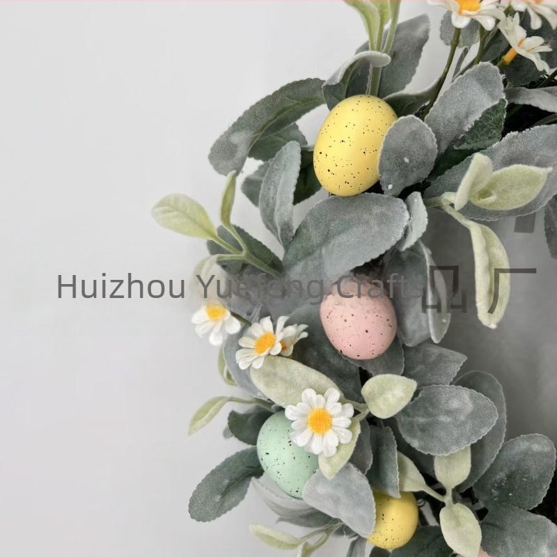 2025 Трансгранични Amazon Нови Великденски Декорации Великденски Яйчен Венец Висяща Декорация Хотел Дом Стенен Окачване