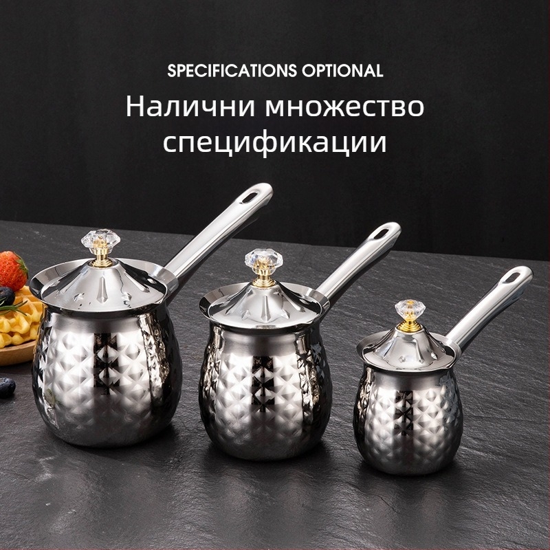 Уред за кафе от неръждаема стомана със заострен отвор, издърпайте чаша с цвете, чаша за мляко с мехурчета, чаша за мляко, издърпайте буркан с цвете, восъчна чаша, чаша за топене на восък