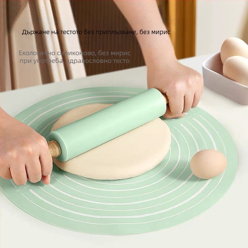 Силиконова точилка за готвене и печене, средна точилка за месене, костюм за печене, точилка за месене, костюм за подложка за месене