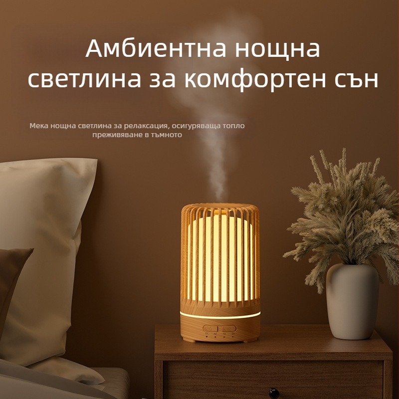 Трансгранична птича клетка куха дървесина ароматерапия машина спалня малък овлажнител нощно шкафче външна търговия plug-in ароматерапия дифузер