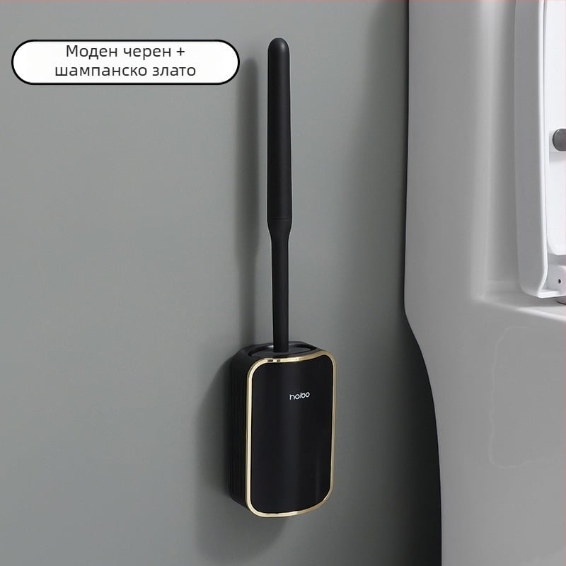 Четка за тоалетна с външна търговия без задънени улици, достъпна луксозна стенна четка за тоалетна, тоалетна за баня, тоалетна за почистване на тоалетна