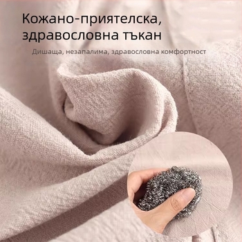 Нов стил, обикновена платнена престилка, кухня, домакинско готвене, дишаща, маслоустойчива, дамска талия, работно облекло с флорален принт