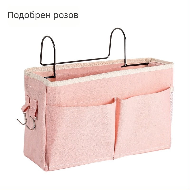 Многофункционална чанта за нощно шкафче, висяща кошница за нощно шкафче в общежитие, платнена кошница за легло, съхранение на артефакт