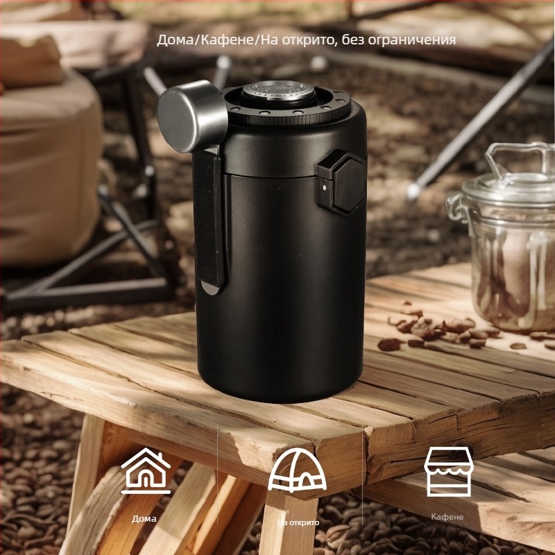 Нов продукт 304 хранителен клас малък стоманен канон за кафе на зърна запечатан резервоар за наблюдение на влажността двуслоен резервоар за съхранение еднопосочен резервоар за изпускане