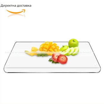 Прозрачна акрилна дъска за рязане, кухненска дъска за рязане на плодове и зеленчуци, дъска за рязане на сготвена храна, дъска за рязане на хляб, дъска за рязане на плот
