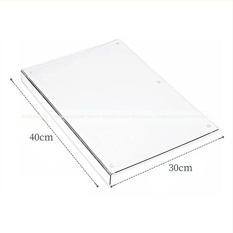 Прозрачна акрилна дъска за рязане, кухненска дъска за рязане на плодове и зеленчуци, дъска за рязане на сготвена храна, дъска за рязане на хляб, дъска за рязане на плот