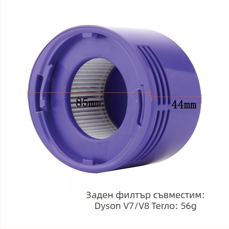 Подходящ за ръчна безжична прахосмукачка Dyson V7/V8, аксесоари, двигател, заден капак на двигателя, заден филтърен елемент, аксесоари