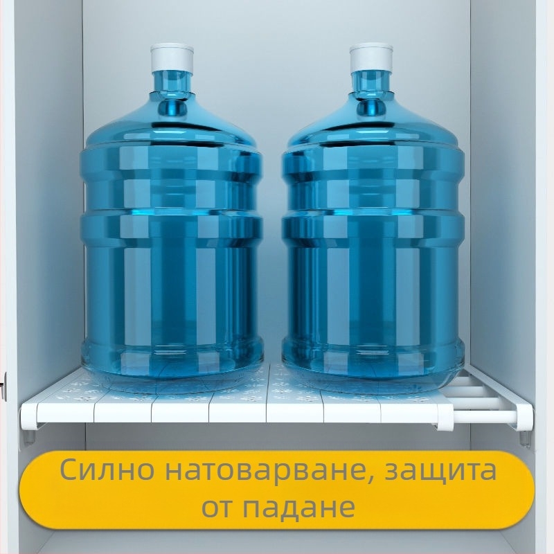 Гардероб ламиниран стелаж преграда без перфоратори прибиращ се стелаж за съхранение гардероб шкаф за обувки преграда баня кухня стелаж за съхранение