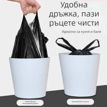 На склад безплатна доставка черна удебелена домакинска кухненска подвижна точка за прекъсване, преносима жилетка, торба за боклук, фабрика на едро