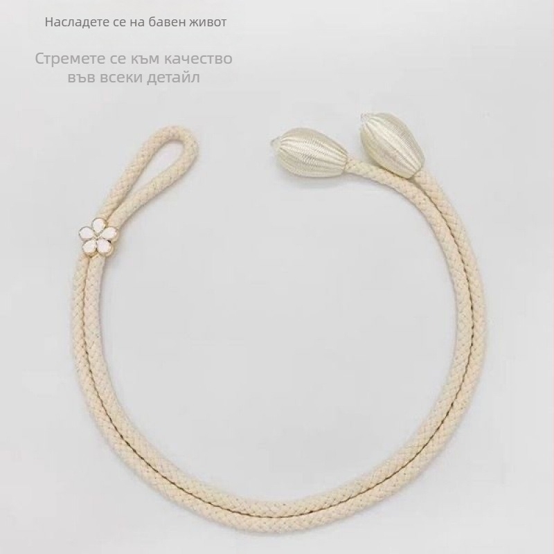 Регулираща се каишка за завеси, модерен модерен семпъл каишка за завеси от марля, фиксирана каишка, въже, креативни аксесоари, катарама за съхранение на цветя