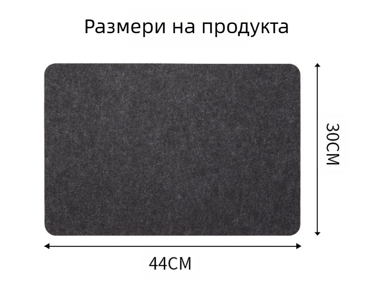 Филцова подложка за фритюрник, кухненски плот, термоустойчива подложка, силиконова неплъзгаща се защитна подложка, подложка за кафе машина