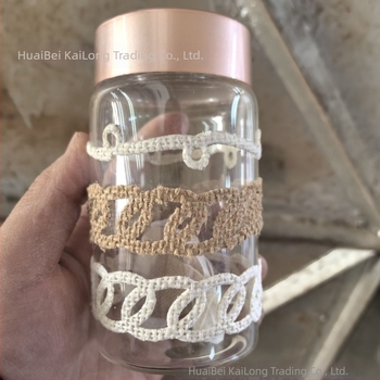 Декоративна ленена чаша от стъклокерамика с лепило, флорални мотиви, „Направи си сам“, самоизрязваща се за самостоятелна употреба