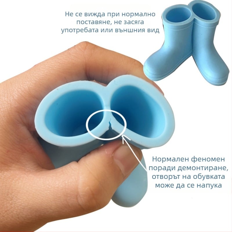 Баня, креативни гумени ботуши, държач за четка за зъби, настолен, двойка, баня, без перфоратор, интернет, знаменитост, семейство, обикновен, анимационен, сладък