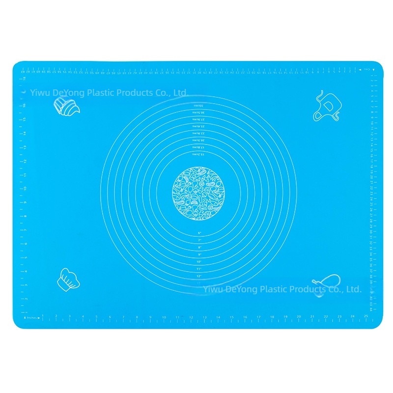 Удебелена силиконова подложка, подложка за месене с хранителен клас, голяма домакинска кухненска и подложка, повърхностна подложка, силиконова и панелна дъска за рязане