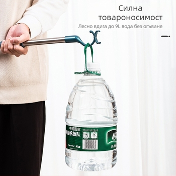 Вилка за дрехи от неръждаема стомана за балкон, прибираща се, удебелена, удебелена, вилка за дрехи, удължена, на едро