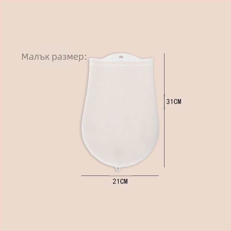 Силиконова торбичка за тесто за кухня, домакинска, незалепваща, ръчно месене на тесто, торбичка за месене на тесто за коса, силиконова торбичка за месене на тесто, удебелена, хранителна