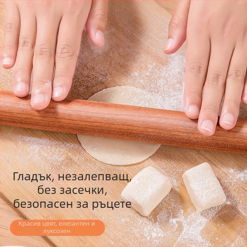 Точилка от масивна дървесина, удължена кожа за кнедли, специален валяк за печене, щифт за притискане, точилка за домакински юфка