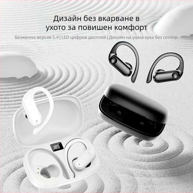 Yf-8 Bluetooth слушалки с кука за уши за външна търговия, безжични, без вградени, с две слушалки, спортни, с дълъг живот на батерията