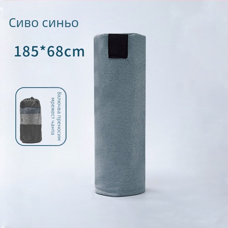 Преносима постелка за йога, лека, абсорбираща потта, неплъзгаща се, кърпа за йога на закрито, фитнес, спорт, домашна кърпа за йога