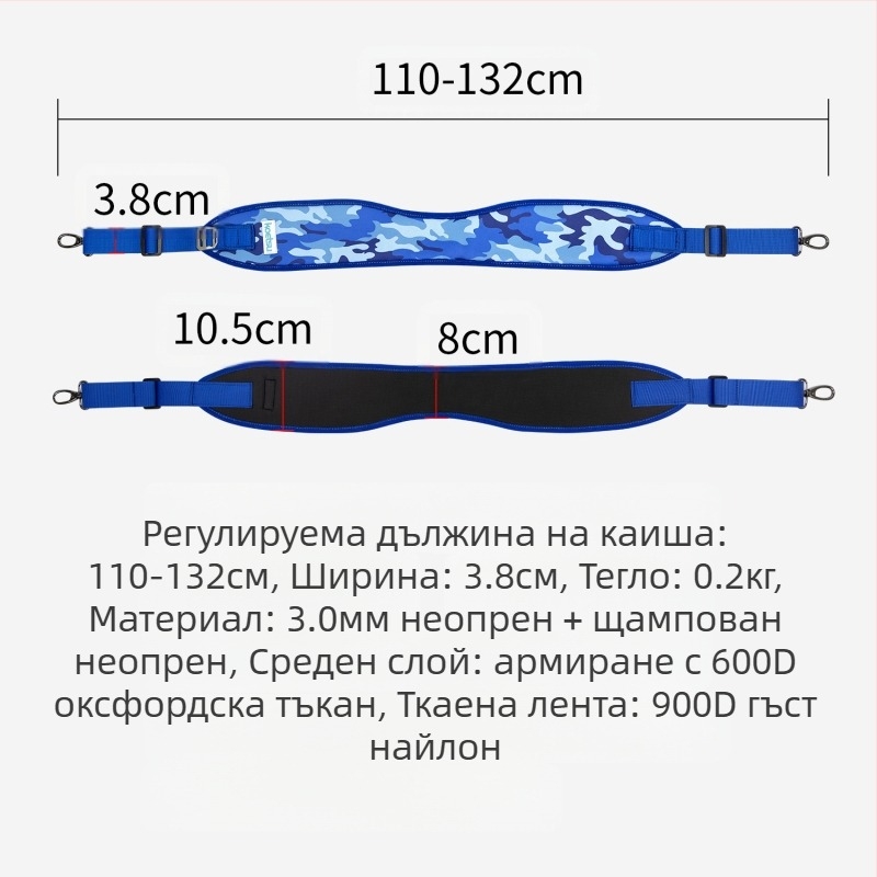 KOETSU бутикова презрамка за гребло, презрамка за SUP сърф, аксесоари за пулпборд, единична презрамка за рамо, доставка през граница
