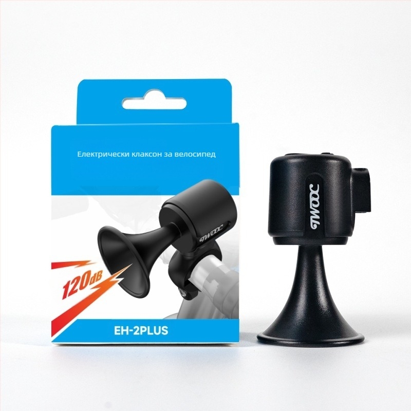 Twooc Нов електрически клаксон за велосипеди, акумулаторен, супер голям звуков клаксон, скрит електрически звънец за електрически превозни средства и мотоциклети
