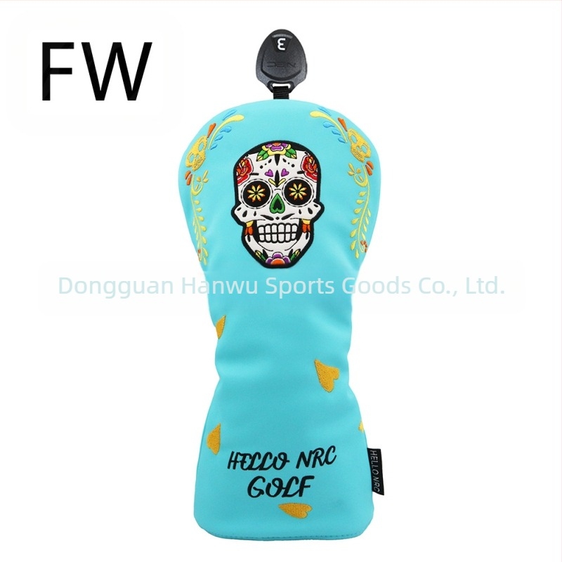 Нови производители на едро, трансгранична електронна търговия, покривало за голф стик, покривало за стълб, дървен костюм за стълб, череп, покривало за стълб