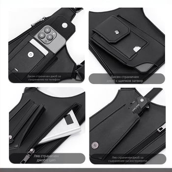 Тактическа чанта за гърди, нова мъжка ретро раница, многофункционална чанта за през рамо под мишница, спортна жилетка за открито, чанта за мобилен телефон