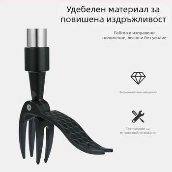 Amazon Нова лопатка за плевели, дръжка за сламки, без стъпала, кука за плевели, градинарство, вертикална лопатка за плевели