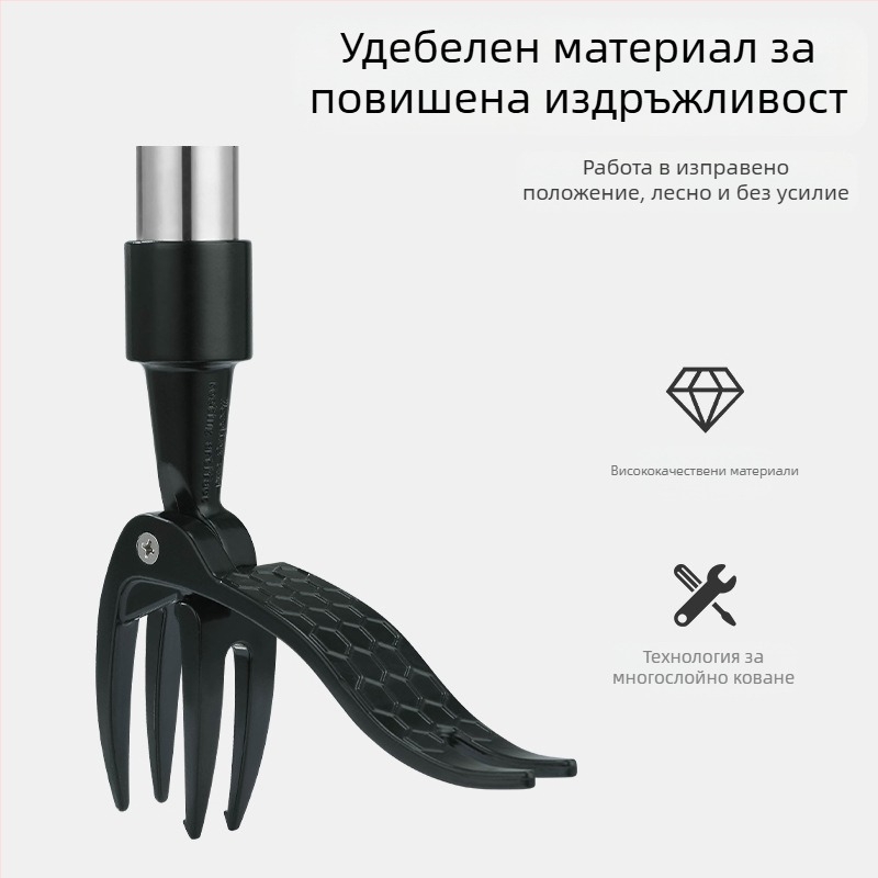 Amazon Нова лопатка за плевели, дръжка за сламки, без стъпала, кука за плевели, градинарство, вертикална лопатка за плевели