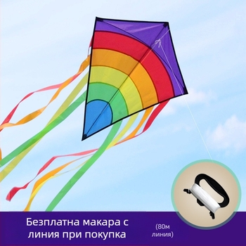 Трансграничен нов продукт кайт персонализиран Amazon най-продаван детски кайт с много опашки, извита ромб, Weifang кайт на едро