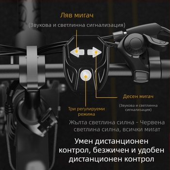 Дистанционно управление за задна светлина за велосипед, клаксон, пътна безжична светкавица, задна светлина Hot Wheels, планински велосипед, предупредителна светлина за нощно каране