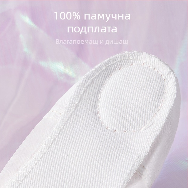 Детски дамски балетни обувки с триизмерна мрежеста корона, котешки нокти, пролетни и летни нови сатенени обувки за упражнения на склад