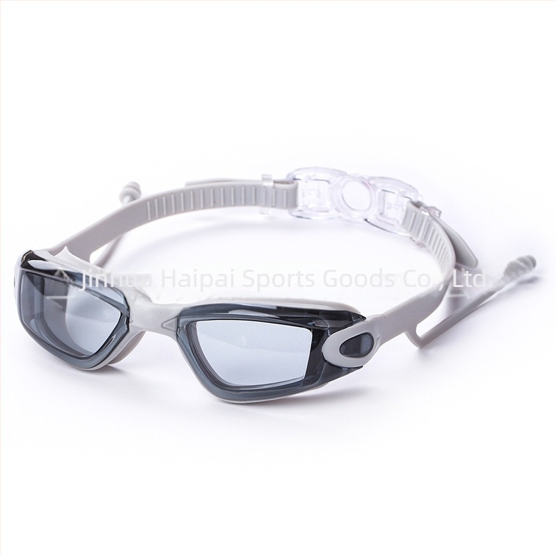 Трансгранични очила за плуване с висока разделителна способност за възрастни, очила за плуване против замъгляване на едро за мъже и жени, водоустойчиви силиконови очила за плуване в кутия