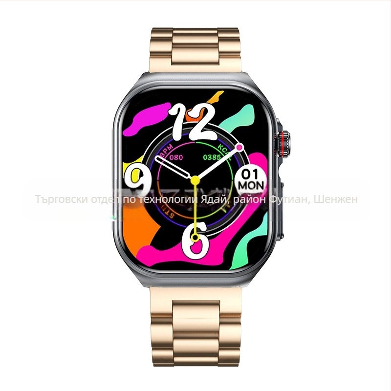 Et585 Смарт часовник AMOLED екран Bluetooth разговори пулс сън крачкомер спортен часовник гривна трансграничен