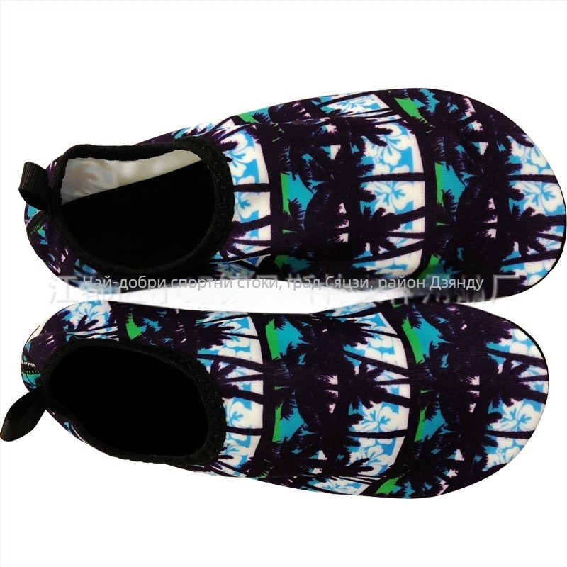 Плажни чорапи, обувки за мъже и жени, гмуркане с шнорхел, детски обувки за плуване нагоре по течението, меки обувки, неплъзгащи се, устойчиви на порязвания, червени обувки с кръпка за крака