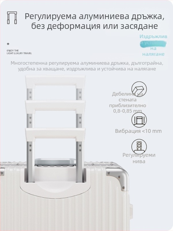 20-инчов алуминиев калъф за количка Универсален куфар с колела Дамски куфар Ретро 24-инчов студентски куфар за пароли на едро Багаж