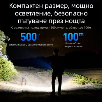 Philips Keychain Light Strong Light Акумулаторна фенерче за външен студент, многофункционална преносима мини работна светлина