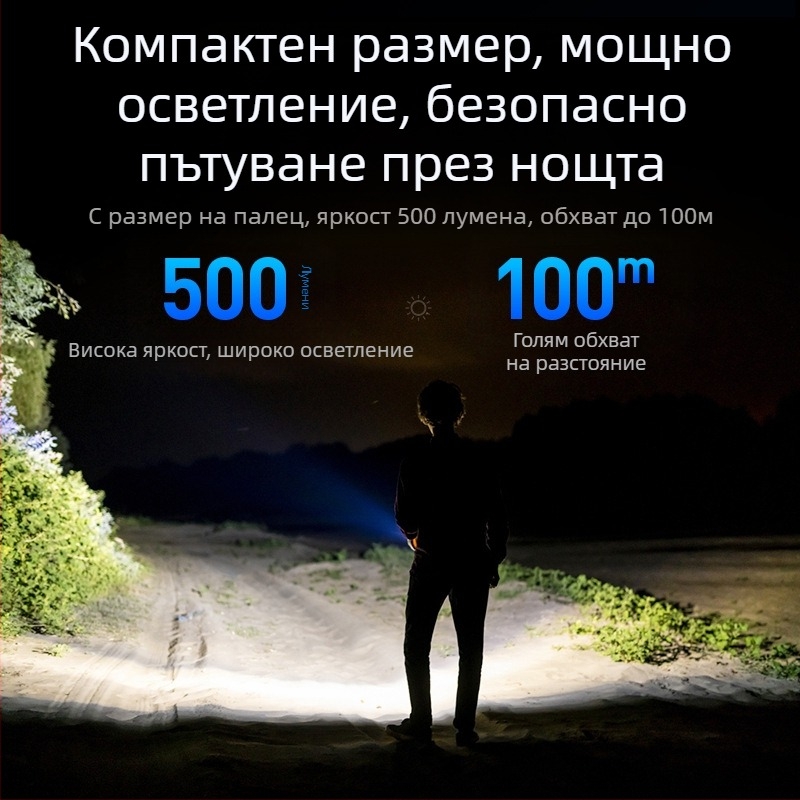 Philips Keychain Light Strong Light Акумулаторна фенерче за външен студент, многофункционална преносима мини работна светлина