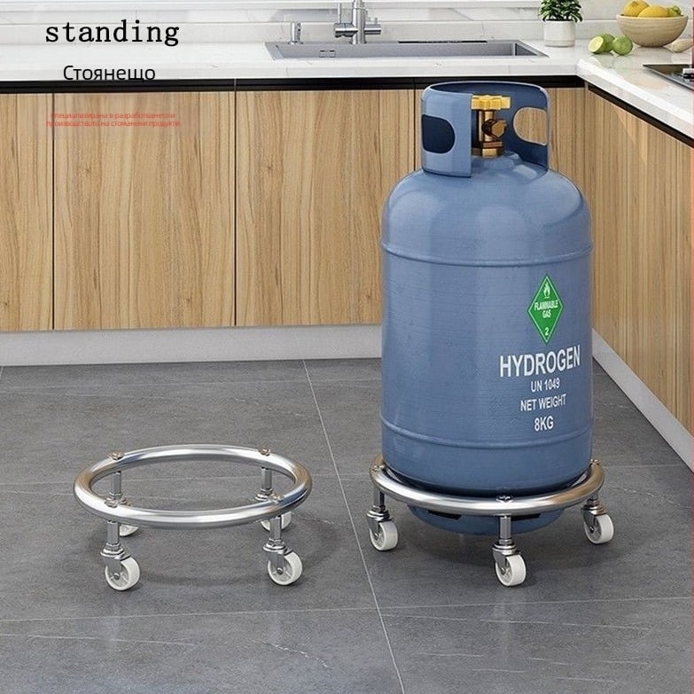 Специална дебела със спирачка универсално колело мобилна парен цилиндър основа ролка резервоар за газ ремък база колело скоба за тава за втечнен газ