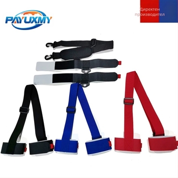 Трансгранична налична каишка за ски, преносима двойна дъска за сноуборд, фиксирана каишка, регулируема каишка за шейна