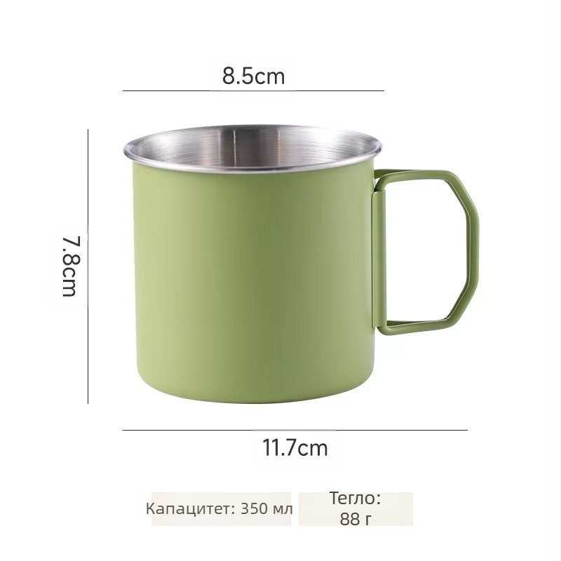 Сгъваема чаша от неръждаема стомана 304 за открито, къмпинг, кухненски принадлежности, планинарство, преносима чаша за бира