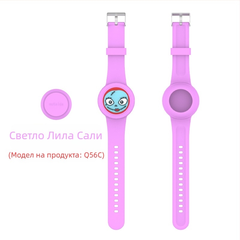 Подходяща за Apple Airtag, водоустойчива каишка за китката, чанта с анимационна кукла и закопчалка за деца.